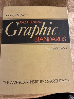 VTG Architectural Graphic Standards 8th Ed. by John Ray Hoke 1988 HC Wiley
