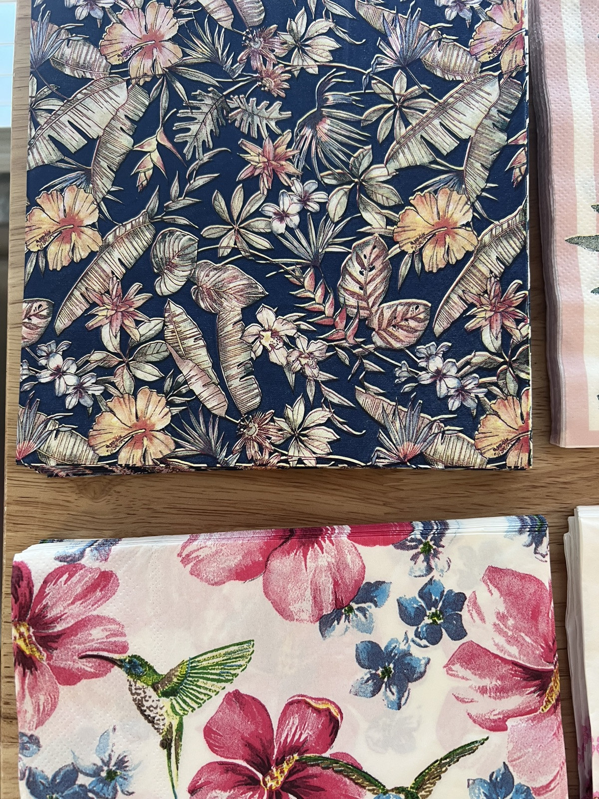 Flower Paper Napkins For Decoupage Crafting LOT Of 20 Flowers Printed