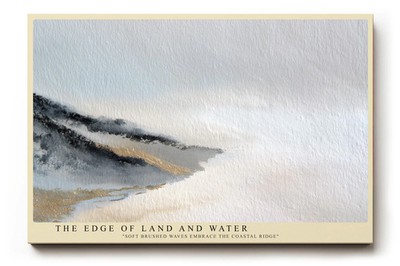 Paul Sinus Wandbild The Edge of Land and Water sanftes Küstenmotiv mit