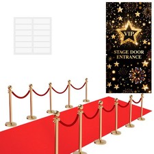 Red Carpet Runner For Party 2.6 x 15 ft Prom Decoration Not Slip Red Aisle Ru...