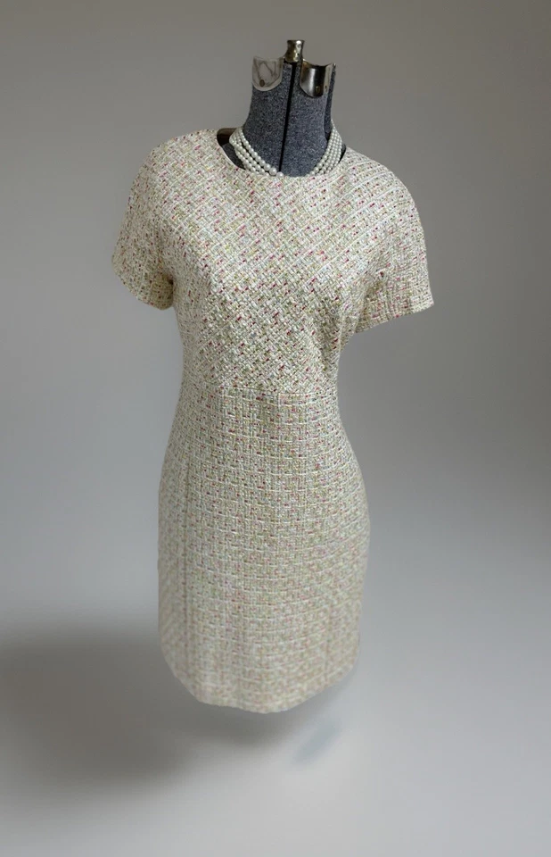 NUEVO Vestido Brooks Brothers Talla 8 Se Ajusta Como 6 Boucle Silencioso Traje de Lujo Separado Foto 4 de 4