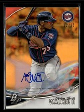 2016 Bowman Platinum Adam Brett Walker II Prospects Auto Orange /25 UX4074