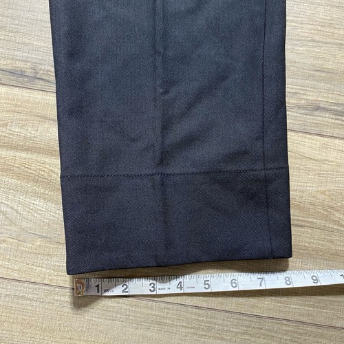 Club Monaco Enamel Ring Wool Blend Straight Leg Pants Size 0 Black Ankle Length - Picture 8 of 14