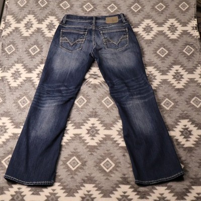 Wrangler Retro Slim Boot Jeans Mens 29x32 Blue Denim WLT188M Medium Wash
