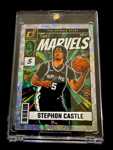 2024-25 Donruss Stephon Castle Net Marvels Hyper /25