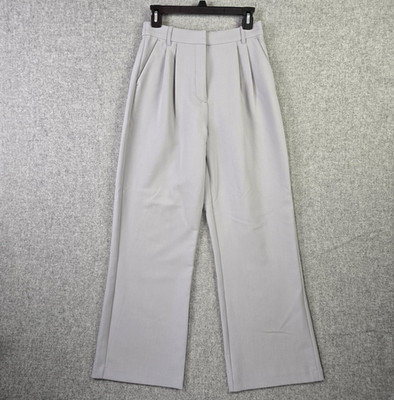 NWOT Abercrombie & Fitch A&F Sloane Curve Love Wide Leg Pant Gray Size 27/4R