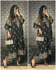 Festive Pakistani Salwar Suit Wedding Party Kameez Dupatta Bollywood Fashion
