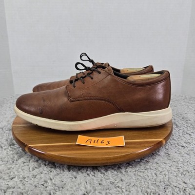 Cole Haan Mens 11M Grand Plus Essex Wedge British Tan Leather Casual Oxford
