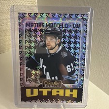 2024-25 OPC Platinum Matias Maccelli Retro Houndstooth /15 08/15 Utah R65