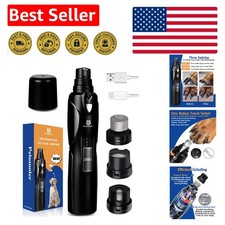Rechargeable Dog Nail Trimmer - Low-Vibration...