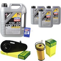 Inspektionspaket 8L Liqui Moly Top Tec 4100 5W-40 FüR BMW 5Er F10 F18 525D