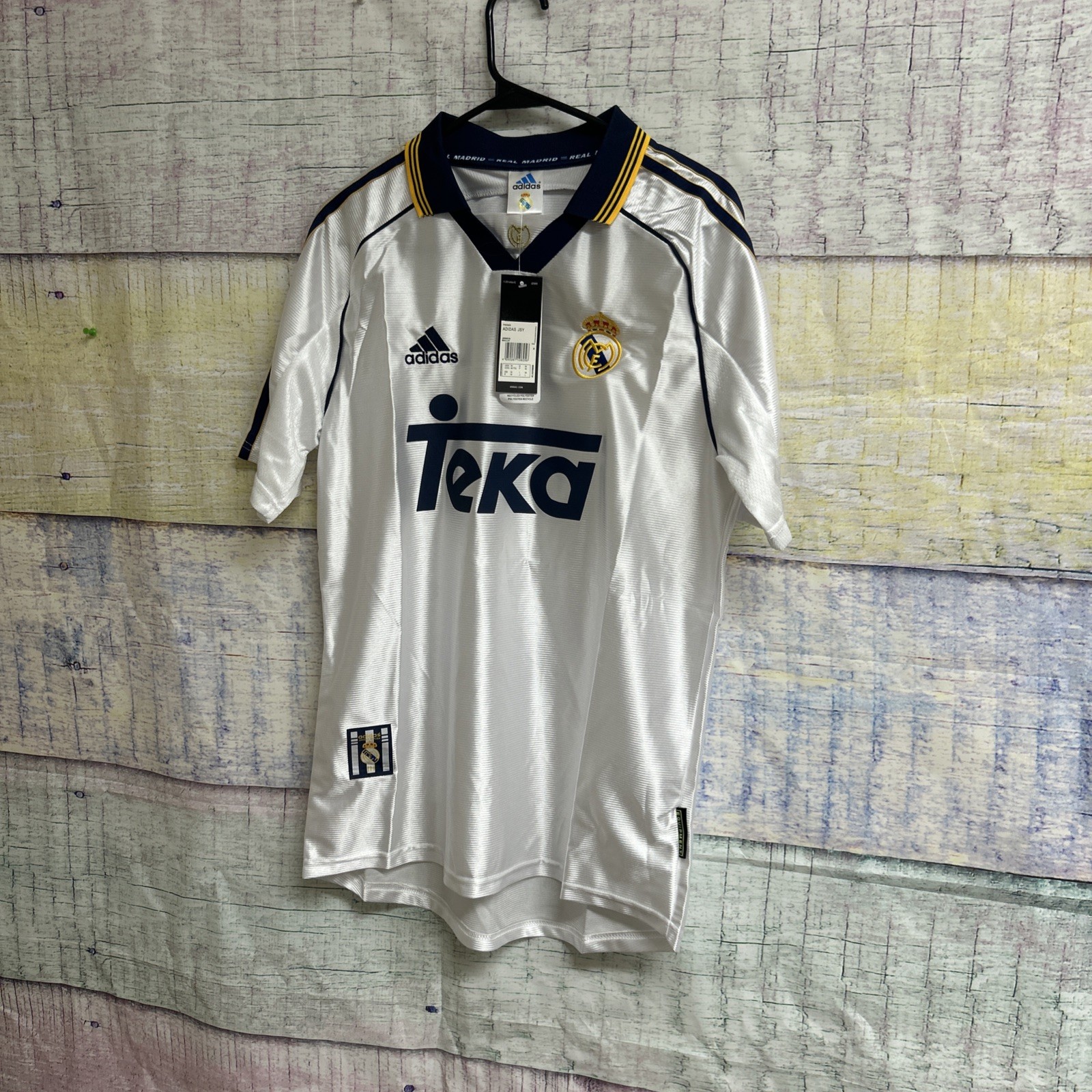 REAL MADRID 1998-2000 HOME FOOTBALL SHIRT SOCCER JERSEY VINTAGE ADIDAS Size M