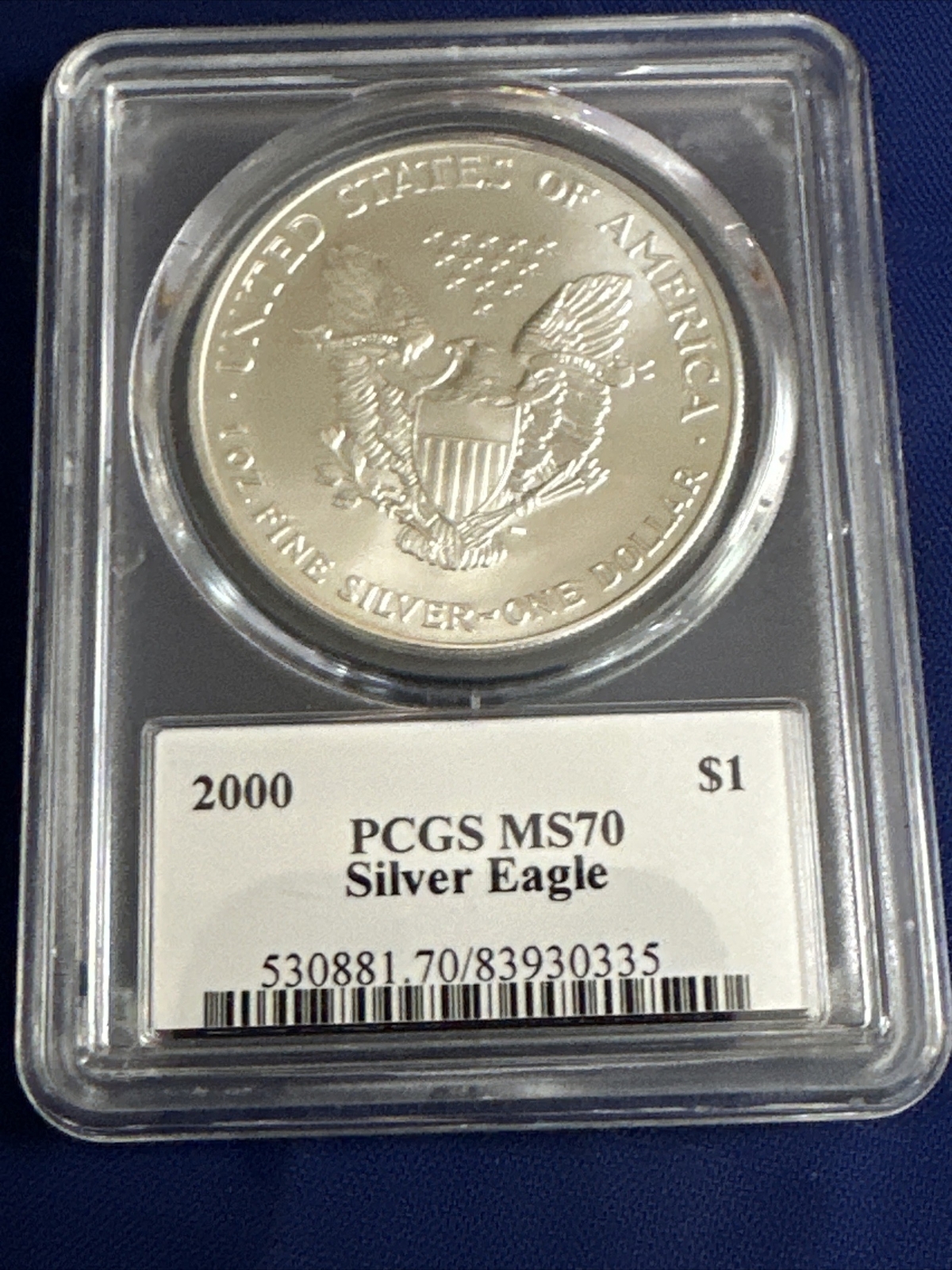 2000 MS 70 PCGS Mercanti Signed Silver American Eagle eBay