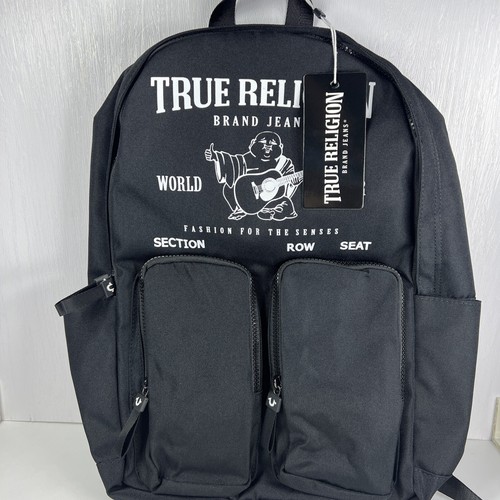 True Religion Backpack Black World Tour 