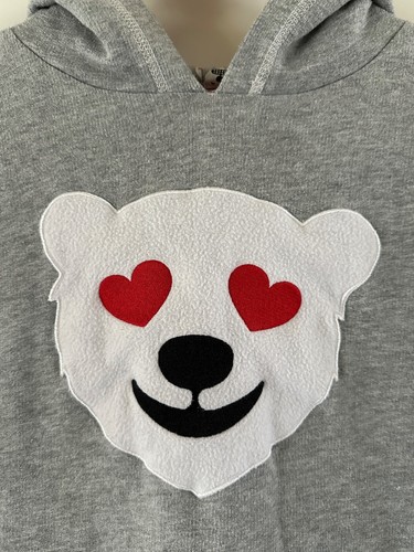Coca Cola youth gray polar bear hooded pullover sweatshirt: Size S - Picture 4 of 11