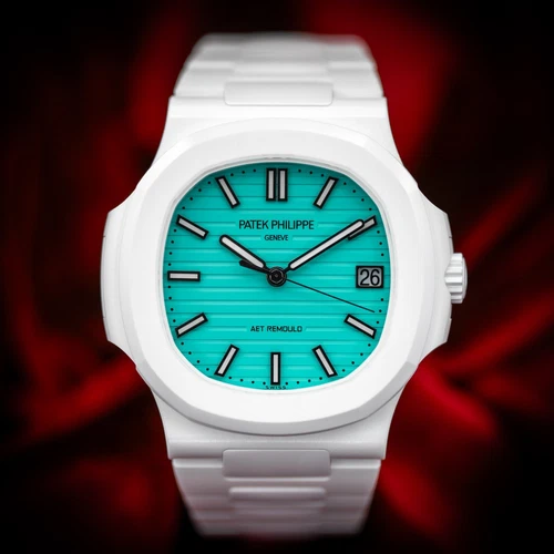 2025 Patek Philippe Nautilus 5711 White Ceramic Lefkada Blue AET Remould