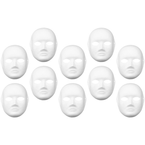 10 Stück Papier Maskerade Masken Party Requisiten Maske Cosplay Zubehör Party - Bild 10 von 12