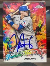 Josh Jung 2023 Topps Chrome Logofractor Edition Future Stars IN PERSON AUTO