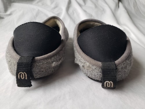 WOMEN MAHABIS CLASSIC CURVE GRAY WOOL YELLOW RUBBER LINED SLIPPER FLAT SHOE 39 8 - Picture 8 of 24