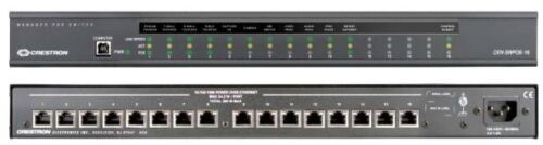Commutateur PoE géré 16 ports Crestron CEN-SWPOE-16 AV-Friendly avec câble d'alimentation - Photo 1 sur 1