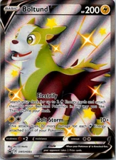 Boltund V SWSH085 SWSH Black Star Promos Ultra Rare Holo Shiny Pokémon 2021 NM