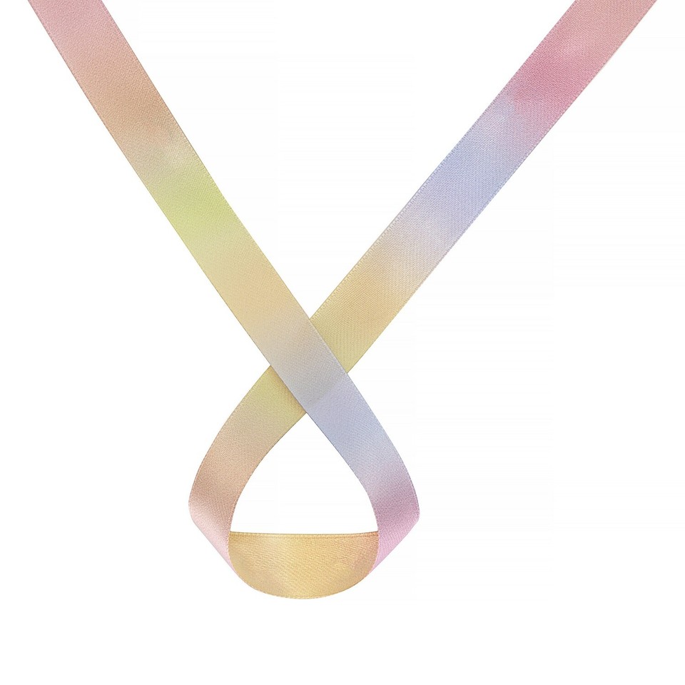 Rainbow Pastel Ribbon DOUBLE SIDED Various Widths & Lengths eBay