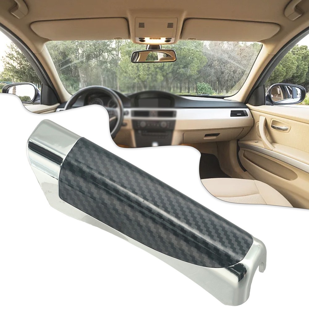 Carbon Fiber Style Car Interior Hand Brake Protector Cover Trim Accessories