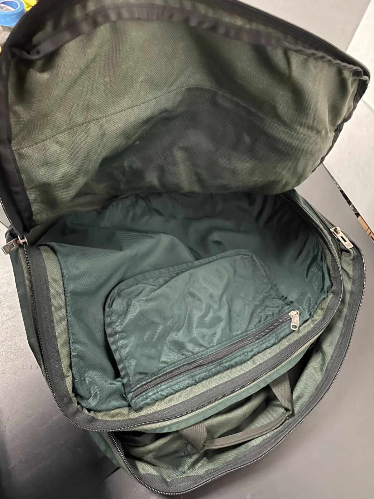 Patagonia Messenger Bag /Backpack /duffel/suitcase Green Convertible