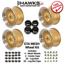 1982-1992 Camaro Iroc Firebird Trans Am 17x9 Gold Gta Mesh Wheel Rim Kit