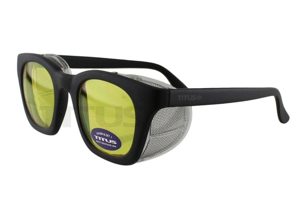 Titus G12 Retro Safety Glasses w/ Side Shields Z87 Ansi DOT