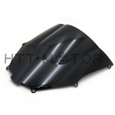 Smoke Double Bubble Windscreen Windshield for 2000-2005