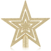Weihnachtsbaumspitze Glitzer-Stern - Spitze FüR Weihnachtsbaum - Goldfarben