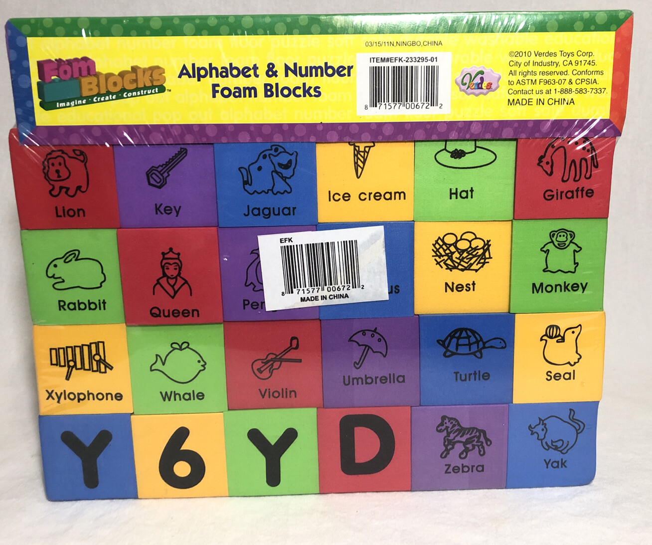 verdes toys foam blocks