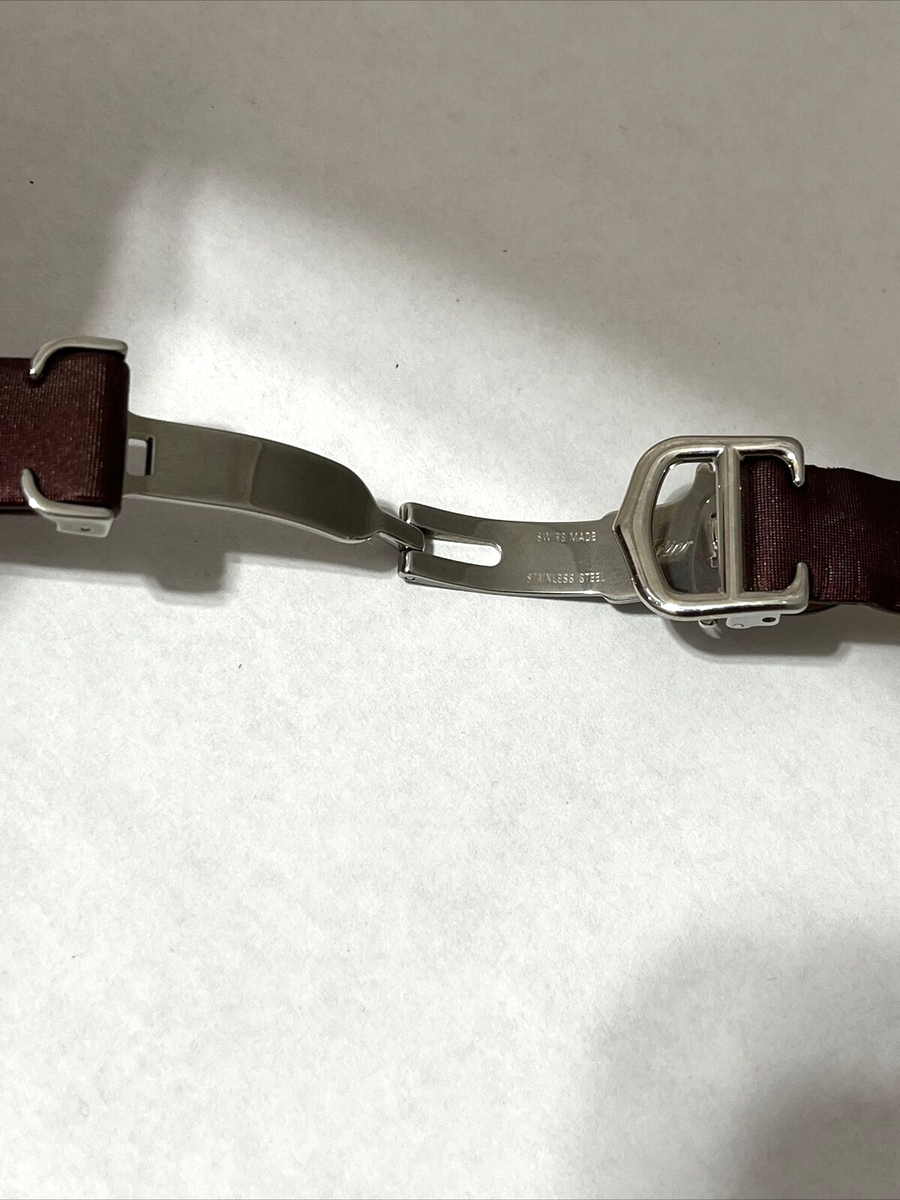 カルティエ　フォーク Cartier Watch Strap 15 mm Roadster KD93X109 Swiss Deployant