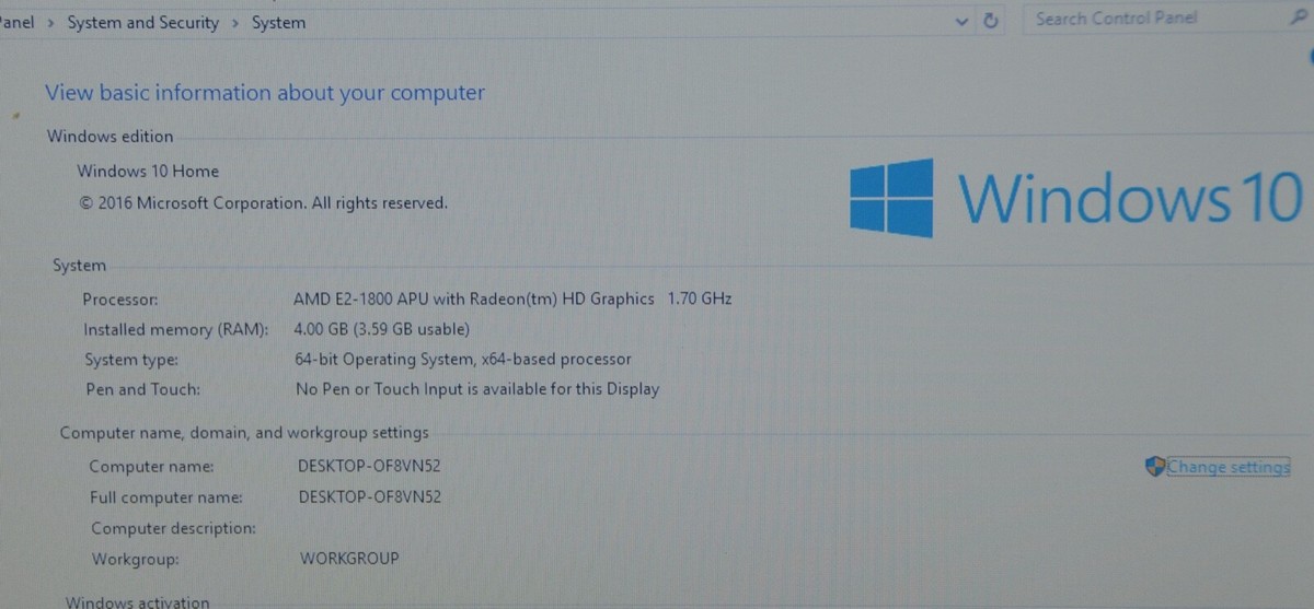 Asus X55U Laptop__AMD E2-1800 APU @ 1.70 GHz__4GB RAM__320GB
