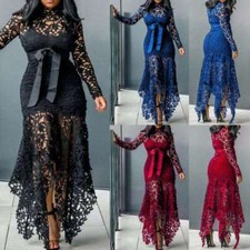 Dress Womens Size Plus Evening Prom Bodycon Ladies Lace Party Dresses Maxi