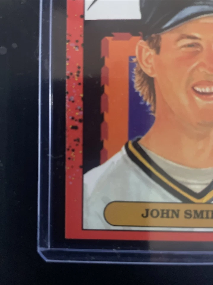1990 年 Donruss John Smiley Diamond Kings #4 罕见“1989 年背面错误” — 第 2/4 张图片