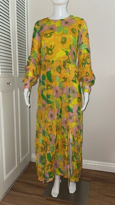 rixo london dress NWT Rixo London 100% silk blend Kimberly Dress size XXS US0 Sheer