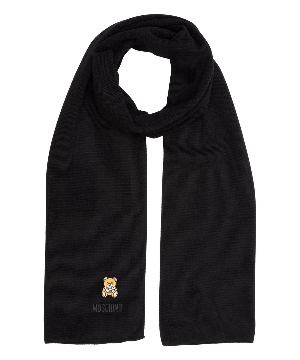 womens black wool scarf