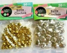 Crafter's Bells Jingle Bells 2 Packs 2 Colors 2 Sizes 70 Pieces NEW