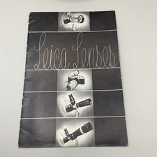 Vintage Leica Lenses Book Pamphlet Catalog 1950  s Leitz New York