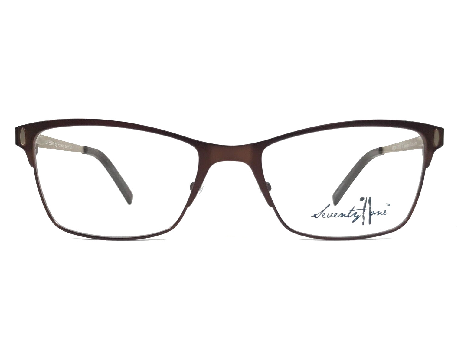 Оправа для очков Seventy One BABSON КОРИЧНЕВАЯ с блестящим золотом Cat Eye в полной оправе 51-18-135