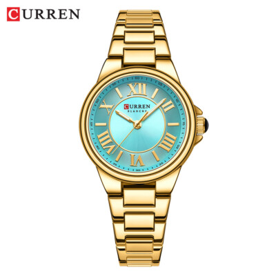 CURREN Women Watch Elegant Roman Numerals Female Watch Girls Steel Wristwatch