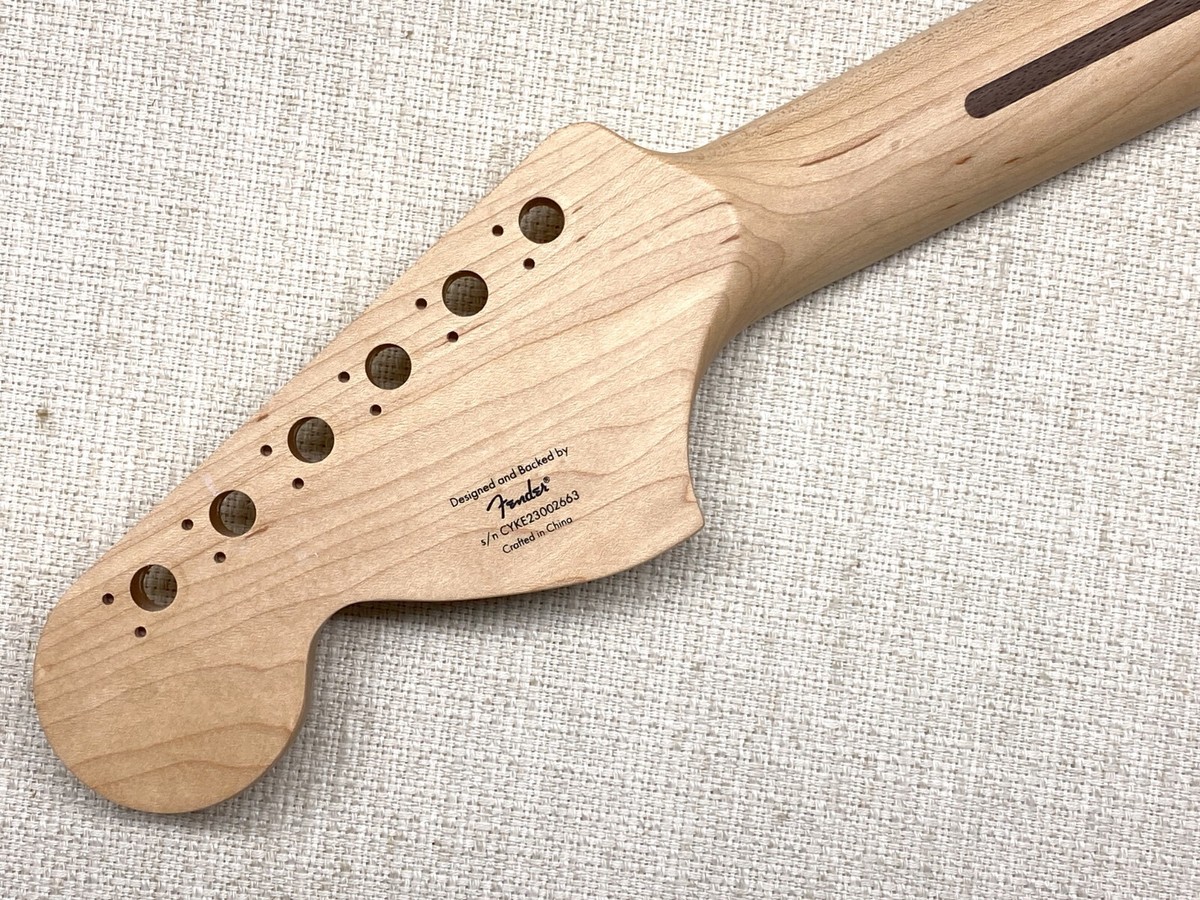 ギター Squier Stratocaster Neck Fender Squier Strat 70's Style LARGE HEADSTOCK Neck Maple