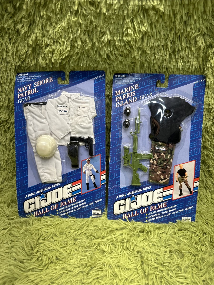 Lot Of 2 Vintage NIB 1993 GI Joe Navy Shore Patrol & Marine Paris