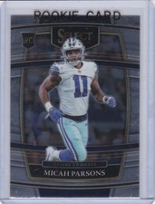 MICAH PARSONS ROOKIE CARD 2021 Select Green Bay Packers DALLAS COWBOYS NFL RC