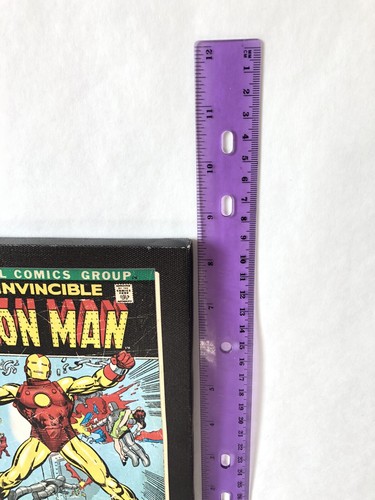 3 mini poster fumetti Marvel in tela di legno - Capitan America, Hulk, Iron Man - usati - Foto 6 di 7