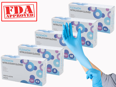 300 Nitrile Examination and Medical Gloves, 4.2 Mil, Powder Free by FLEXMON