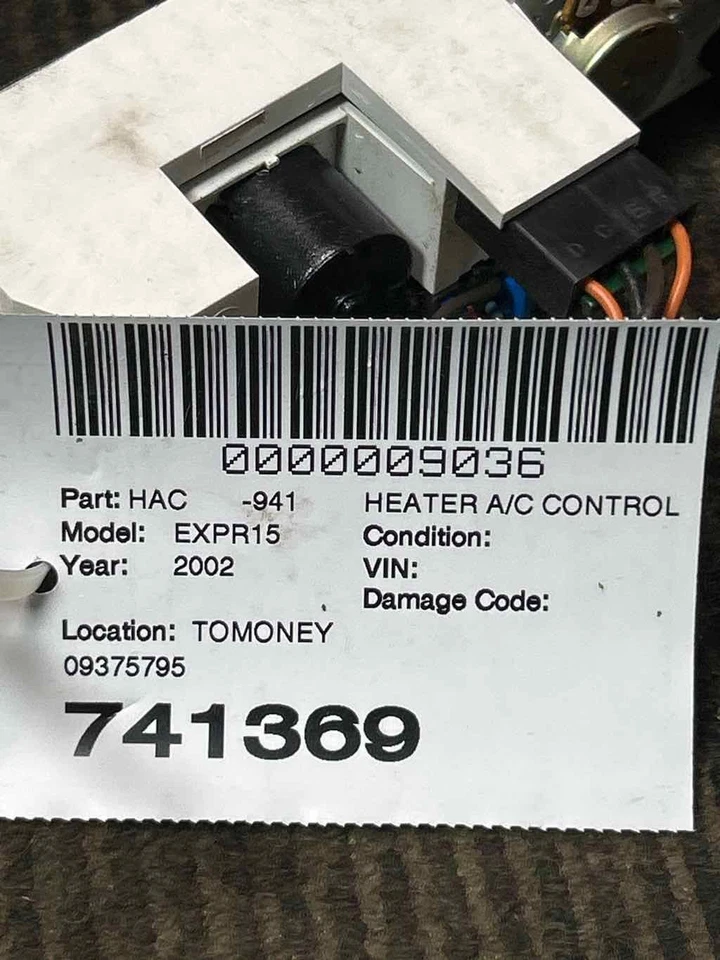 Fits 2001-07 Chevy Express Heater A/c Control OEM#:9375795 - Imagem 4 de 4