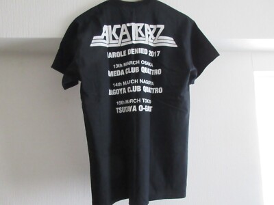 ALCATRAZZ ビンテージ Tシャツ L Alcatrazz 2017 Japan Tour Black T-Shirt Tee Graham Bonnet No